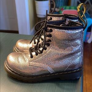 Toddler Doc Martens, size 10 Metallic Rose Gold